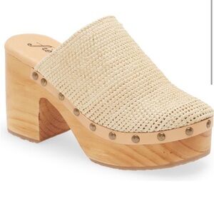 Free People Crochet Platform Mules Clogs  “Claudia” size 37